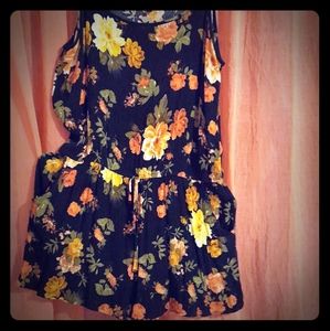 Short flower romper